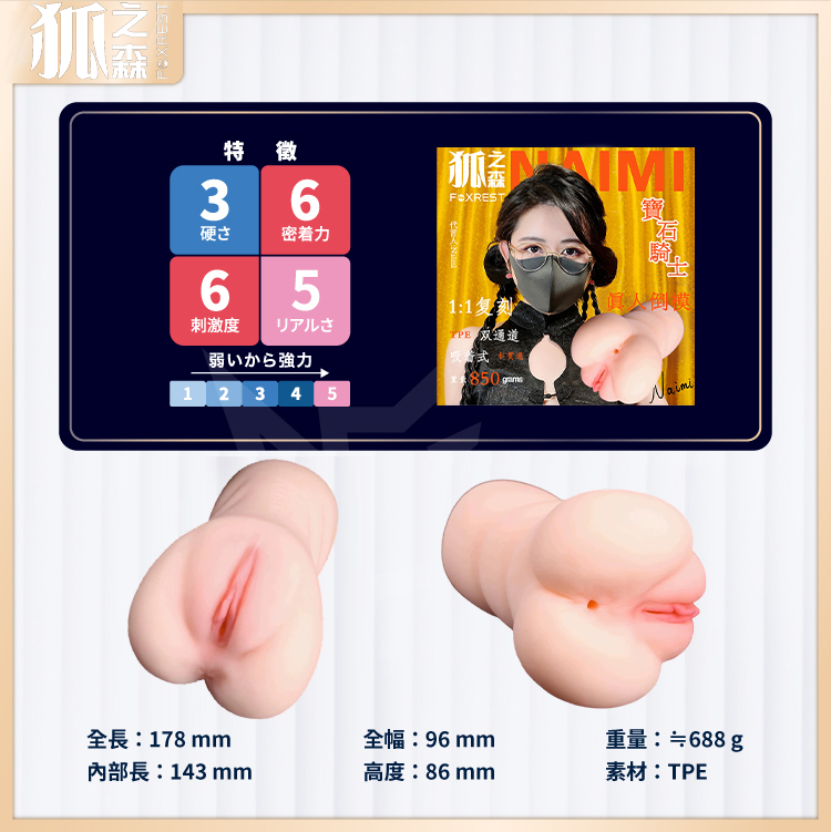 狐之森【奶咪倒模】1:1真人倒模性愛飛機杯情趣男用自慰陰臀複刻|廠商直送 狐之森【奶咪倒模】1:1真人倒模性愛飛機杯情趣男用自慰陰臀複刻|廠商直送